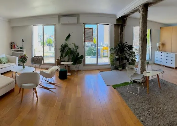 4br Penthouse In Duplex With Terraces, Up To 7p, Near Champs-elysees Apartment