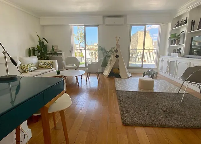 4br Penthouse In Duplex With Terraces, Up To 7p, Near Champs-elysees Apartment Paris